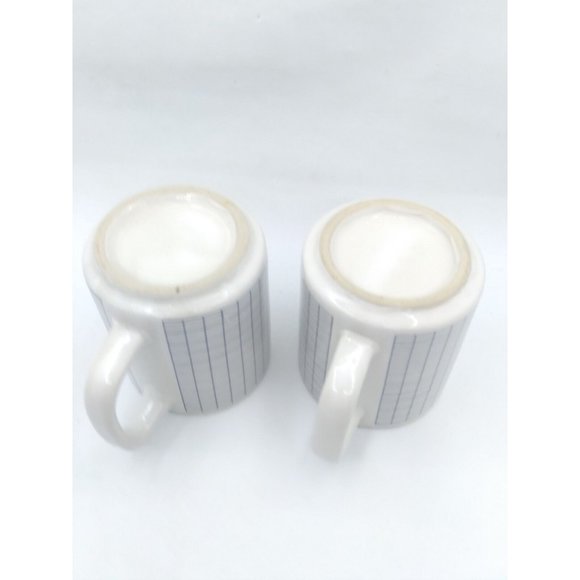 Vtg.set 2 Unmarked Graph Grid Blue Lines Math Phyiscs Mugs - Picture 16 of 16